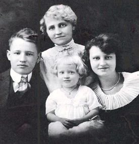 Cynthia Simms and her children